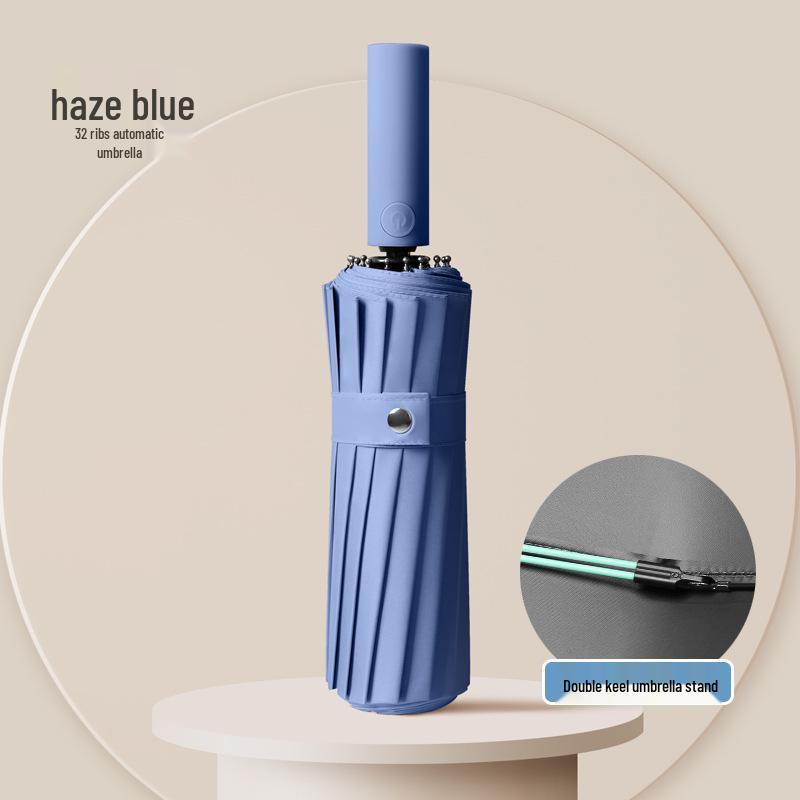 32-Bone Anti-Storm Automatic Dual-Use Umbrella: Sunshade, Sunscreen, UV Protection for Men & Women