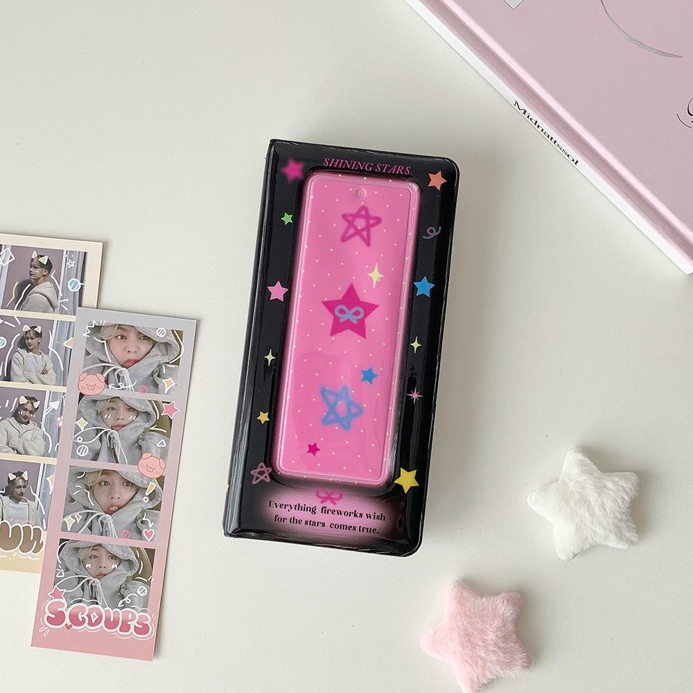 New PVC Photocard Binder Album Stars with 20 Inner Sheets Kpop Hollow Photo Card Book Holder Collecting Idol Card Holder