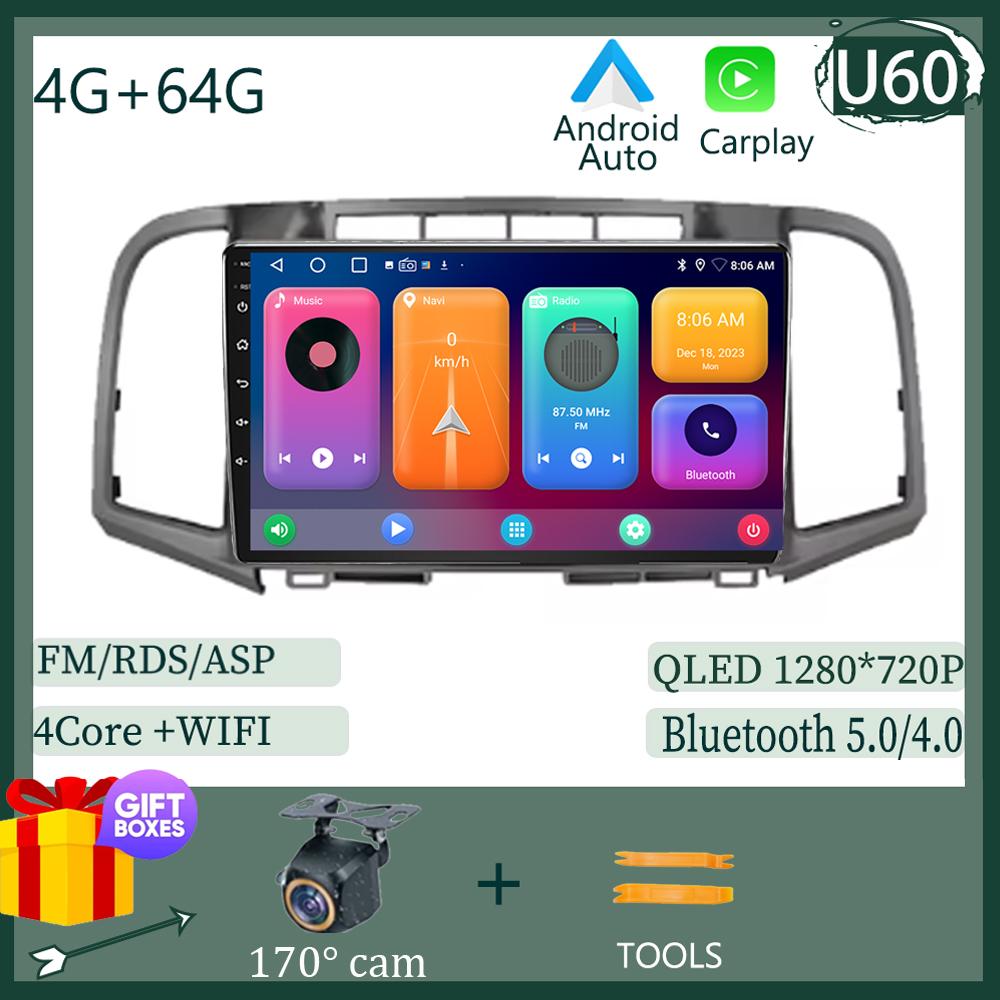 Android 14 Carplay Car Radio For Toyota Venza 2008 - 2016 Multimedia Video Player Navigation GPS Stereo 2Din DVD Head Unit Auto