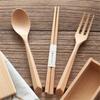 Simple Japanese Dining Set Foldable Chopsticks Spoon Fork Sustainable Designs