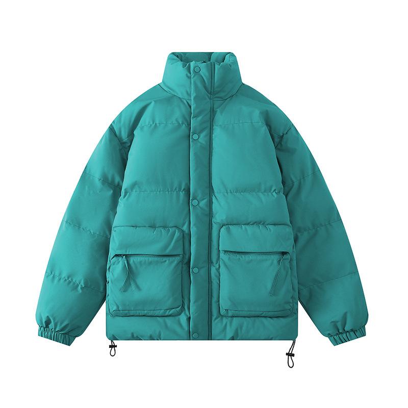 Winter New Style Stand-up Collar Thickened Warm Couple Cotton Coats Men's and Women's Coats Trendy Brand Loose Casual Bread Cotton Coats