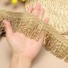 PATIKIL Yellow Fringe Trim, 5 Yards X 65mm, Curtain Tassel Fabric for Sewing Curtains, Sofas, Clothing, DIY Decoration