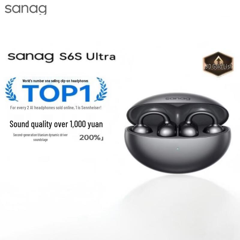 SANAG S6S Ultra Open-Ear AI Translator Bluetooth Earbuds
