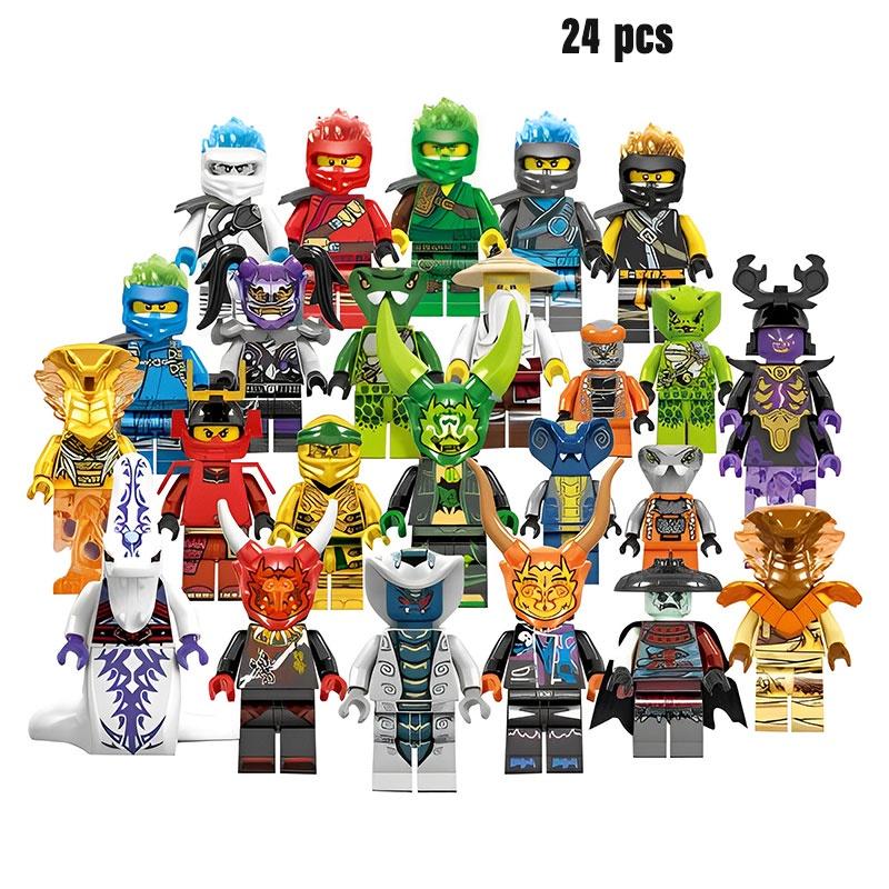 Phantom Ninja 24-teiliges Episches Kampf-Baustein-Set Für Kinder Kunststoffmaterial