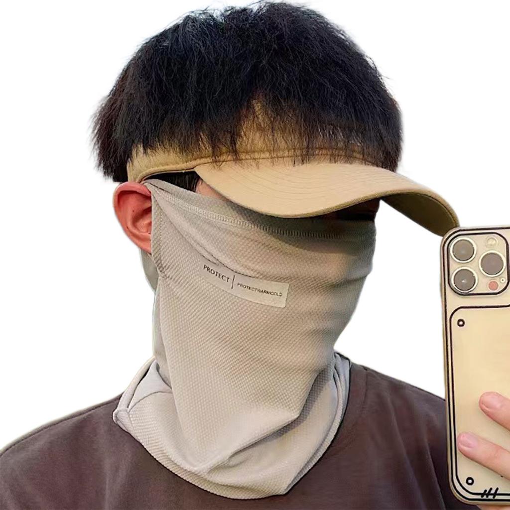 UV Protection Face Mask Ice Sleeve Breathable Sun Protection Neck Cover Face Cover Scarf for Summer Outsides Hiking Accessories