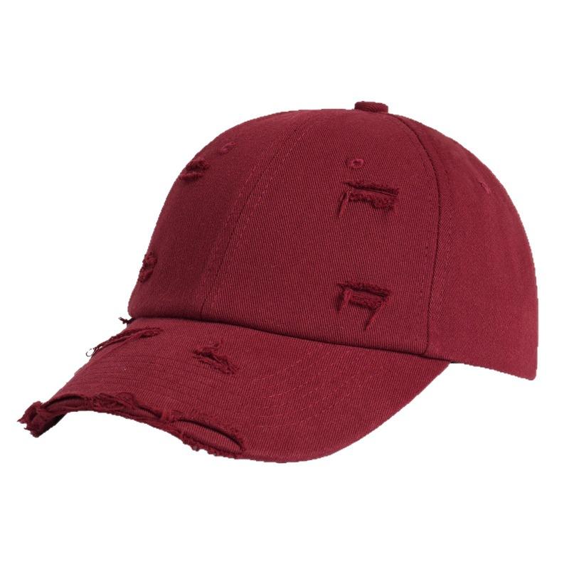 Outdoor sun hat ripped baseball cap summer sunscreen sunshade pure cotton cap men