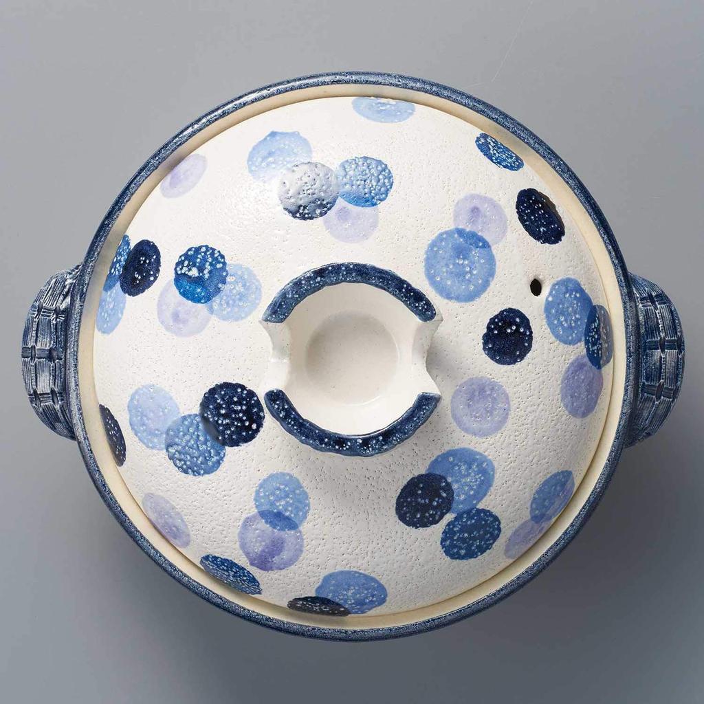 Santo Banko Ware Terre Cuite Taille Pois Fabriqué en 18195 Pot Blanc, 7, 1-2 portions, 1,4L, Motif, Japon,
