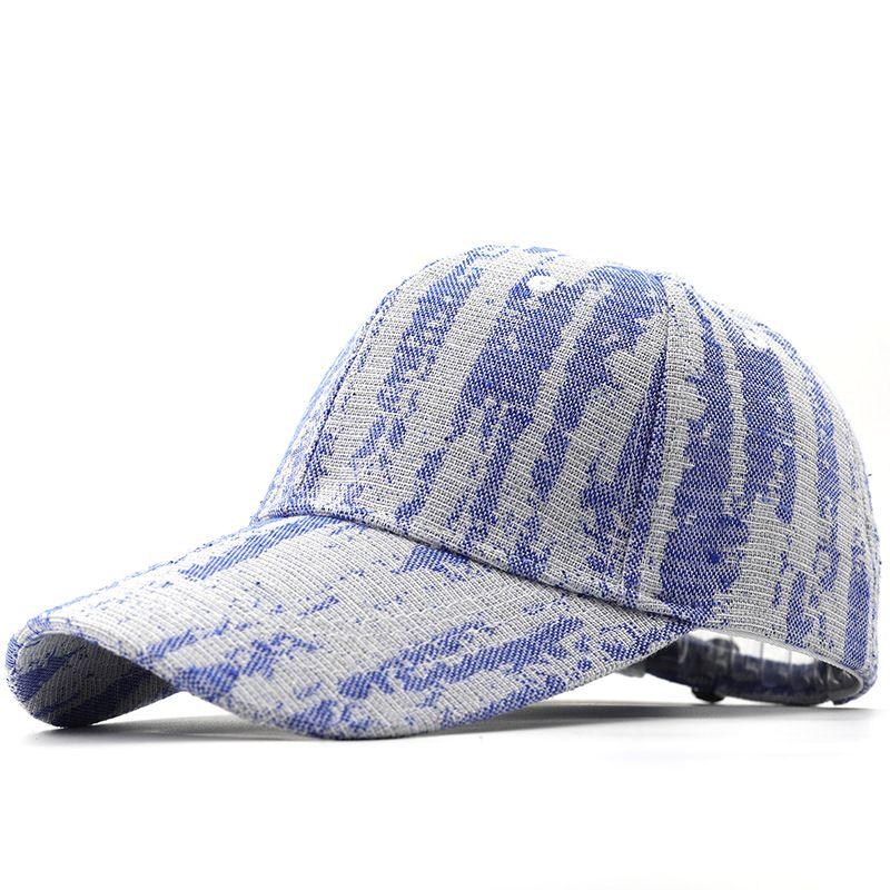

Женская кепка с утиным язычком, персонализированная бейсболка из денима с узором «тай-дай», шляпа от солнца на открытом воздухе Adjustable королевский синий