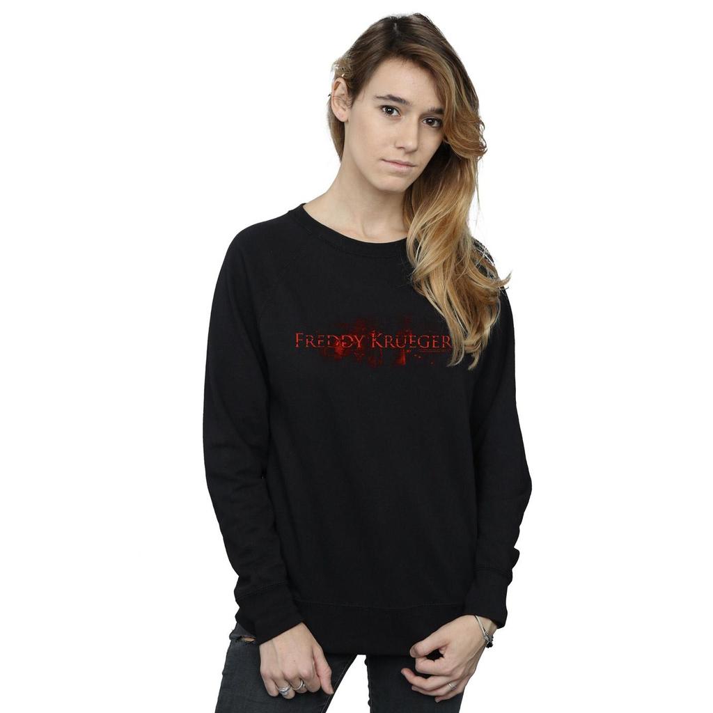 A Nightmare On Elm Street Womens/Ladies Freddy Nametag Sweatshirt