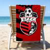 Soccer Team Crest Design Printed Beach Towel, Super Soft Microfiber, Perfect Gift Birthday, for Pool, Beach, Travel, for family and friends