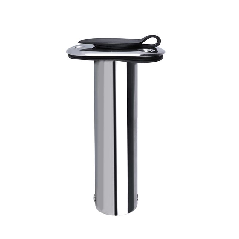 15/30/90 Degree 316 Stainless Steel Fishing Rod Holder with PVC Cap Inner Tube and Gasket for Boat Marine Accessories