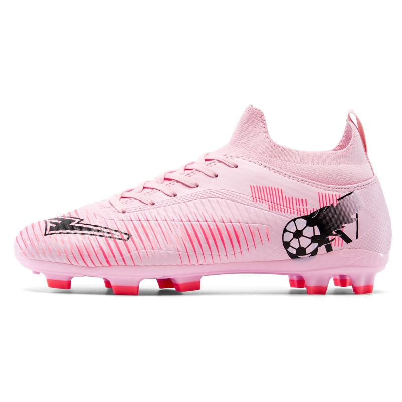 New High Spike Football Shoes for Teenagers FG/AG Men's and Women's Adult Grass Competition Training Shoes