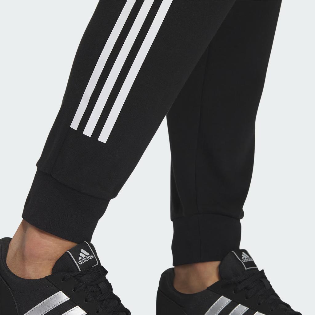 Adidas Must Haves Spodnie DK Trzy Paski Color Block Sznurek Mankiety Dzianinowe Spodnie Sportowe Spodnie Damskie Czarne IS4940
