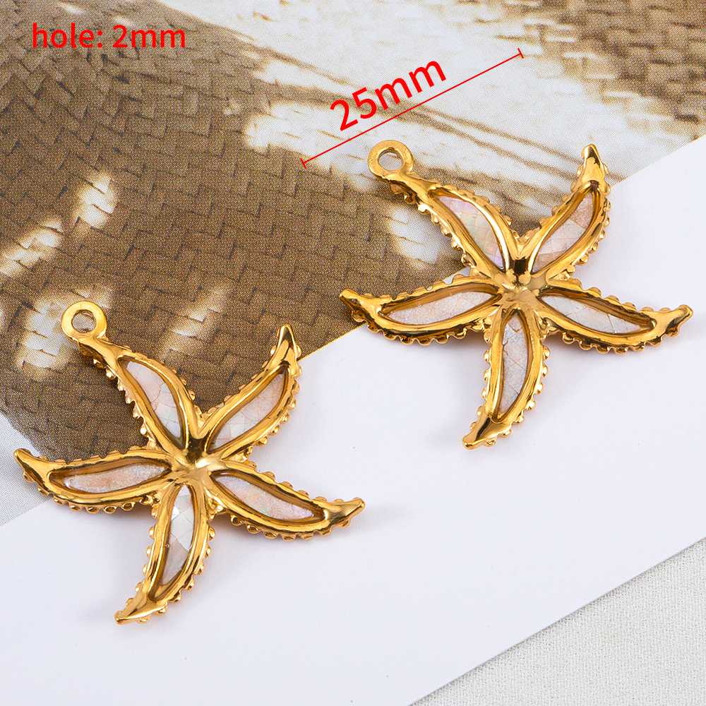 2pcs Stainless Steel White Pink Enamel Rose Flower Heart Necklace Charms for DIY Earring Jewelry Material Making Pendant Supplie