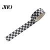 Farbiges Klebeband 1 Rolle Washi Klebend Haftend Klarer Druck Abziehbar Papier Lichtbeständig Scrapbooking Schachbrettmuster für Kinder Dekorativ