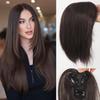 Hair Extension Synthetic Hair Bangs Middle Part Fringe Hair Pieces  for Women