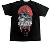Sullen Unisexs Red Head Short Sleeve Tshirt Skull In Beanie Tattoo Art Tee Medium