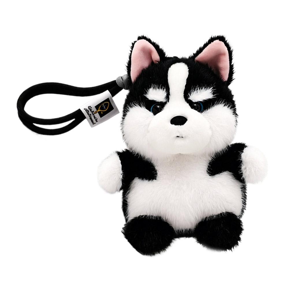Cute Dog Plush Keychain Cartoon Stuffed Puppy Bag Pendant Backpack Charm Kawaii Animal Key Ring Holder Birthday Kids Gifts