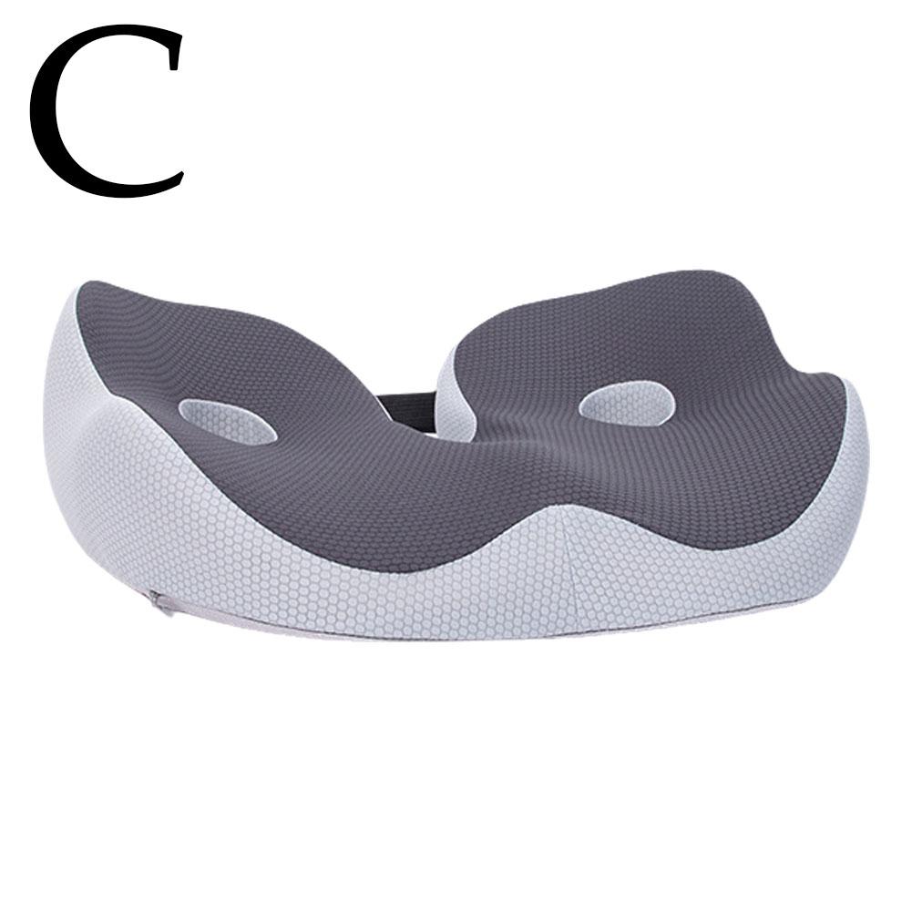 

New High-end Breathable Fabric Car Seat Cushion Memory Foam Ergonomic Slow Rebound Driving Seat Cushion Pad For Car Home Office темно-серого