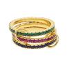 2026 Neue Spinelli Stapelbare Verlobungsringe Für Damen Iced Out Mikropflaster 5A Zirkonia Mix Farbe Mehrere Teile Stapel Finger Schmuck