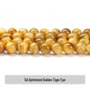 Jingde Jewelry Tiger Eye Yellow Round Beads for DIY Accessories