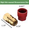 1Pair R12 R22 To R134a Adapter R12 To R134a High Low Side Retrofits Adapters Fittings Conversion Kit 1/4 SAE To 7/16 In UNF