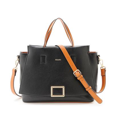 Square Flap Handbag FIRANO Magazine STORY Product Gift Day Commuting Bag 302964 Black BLACK [FIRANO] Women's Mother's