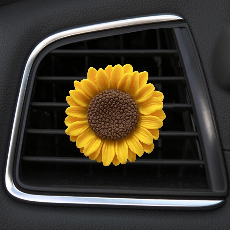 Car Perfume Clip Flower Air Outlet Car Air Freshener Peach Blossom Aroma Diffuser Car Decoration Accessories Fresh Air