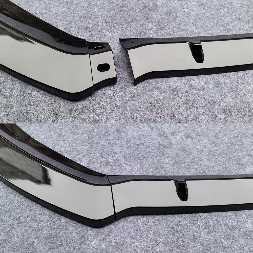 Gloss Black Car Front Bumper Splitter Lip Diffuser Body Kit Spoiler Guard For Ford Fiesta 2014 2015 2016 2017 2018 2019 Model
