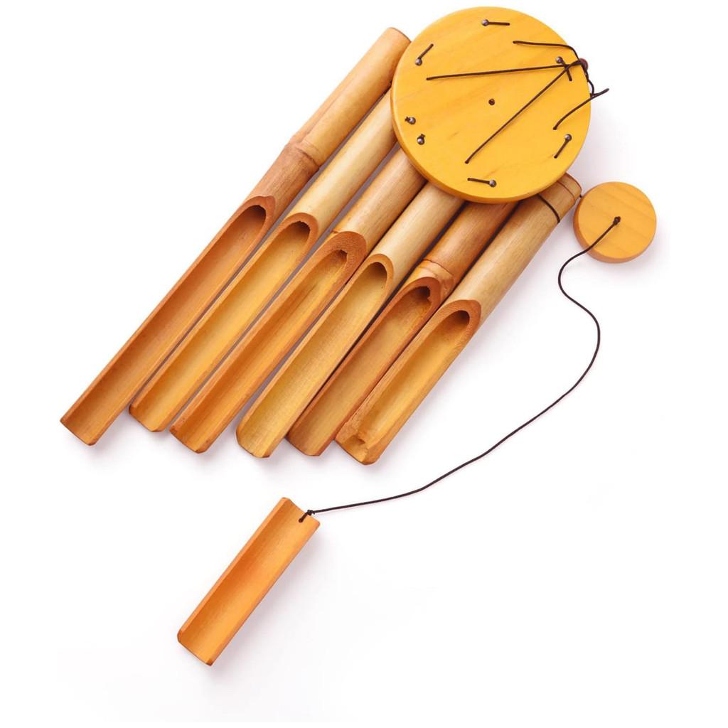 Outdoor Bamboo Wind Chime With Handcrafted Design For Garden Decor
