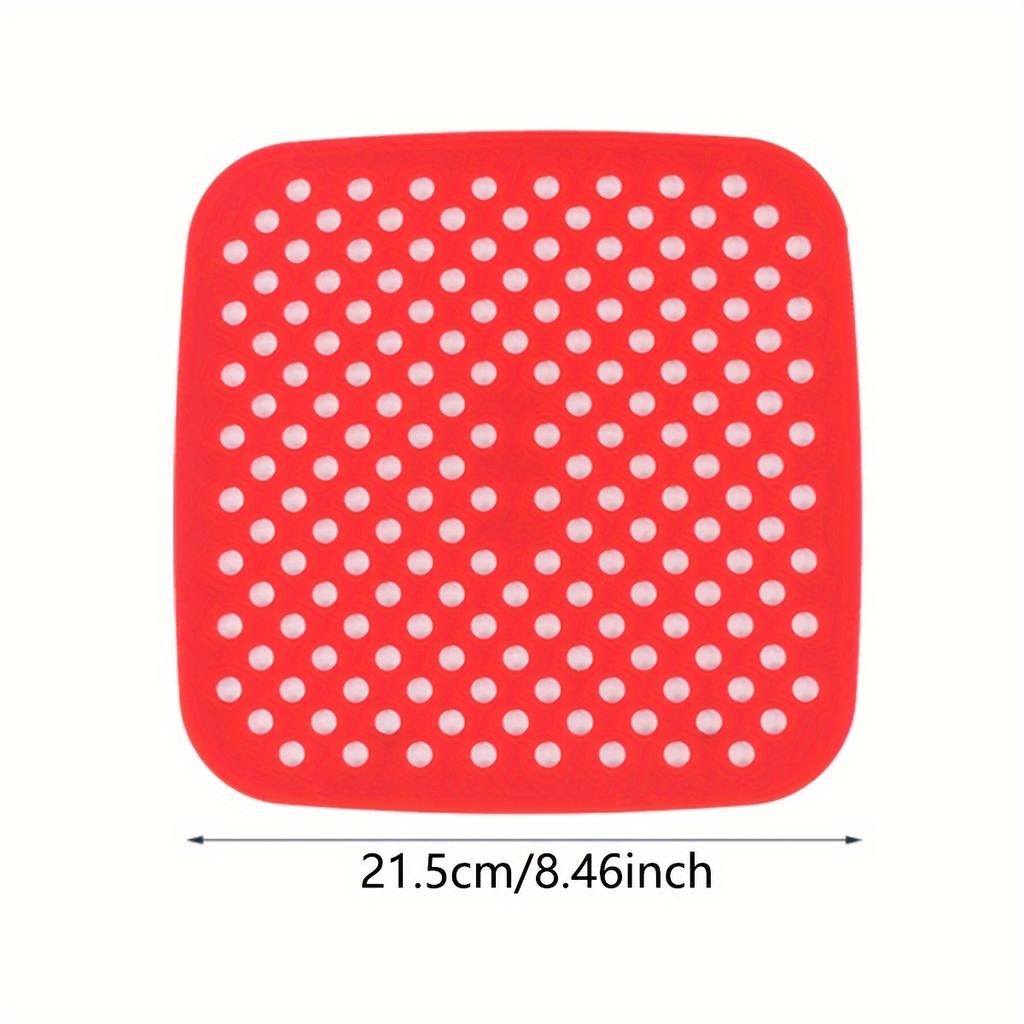 8.5 Inch Air Fryer Silicone Liners, Reusable Food-Grade Silicone Mat, Non-stick Heat Resistant Air Fryer Accessories