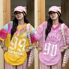Women's T-shirts V-Neck Short-sleeved Top Number Graphic Print Women's T-shirt HOT TREND