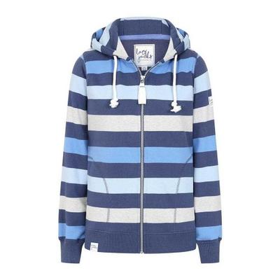 Lazy Jacks Womens/Ladies Striped Full Zip Hoodie