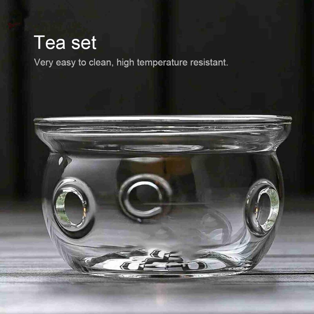 Vysoce tepelně odolný borosilikát Silné sklo Vyhřívací základna Čajová konvice Základna ohřívače čajové svíčky