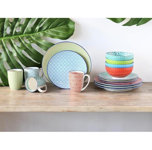 CreaTable Mediterranean Combined Tableware Set, 16 Pieces (17362)