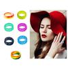 Fashion Colorful Luminous Resin Ring Women Men Fluorescent Glowing Rings