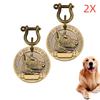 Bronze VIP Individuell Gravierbar Haustier ID-Marke Personalisierte Hausnummer Hund Katze Namensschild Halsband ID Anhänger