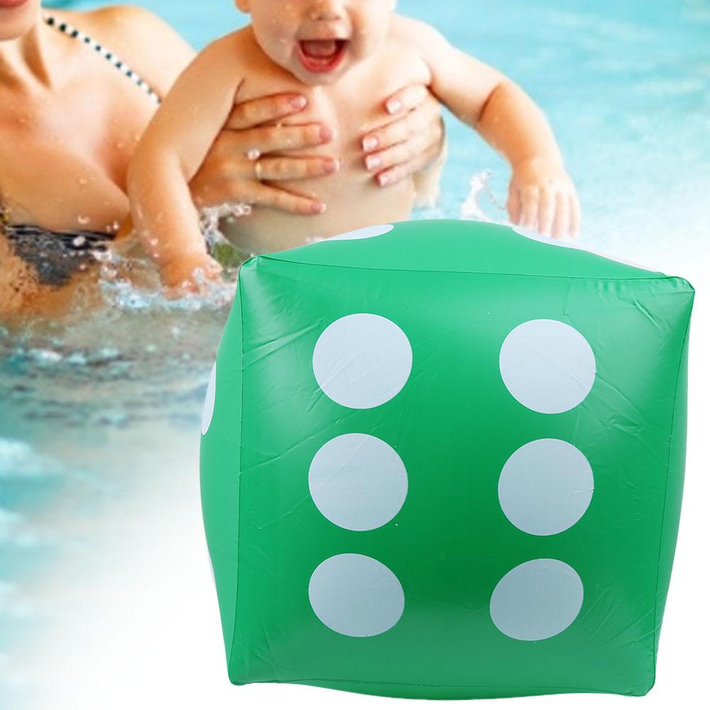 Inflatable Dice Portable Indoor Outdoor Party Activities Supplies Prop Game ToyGreen