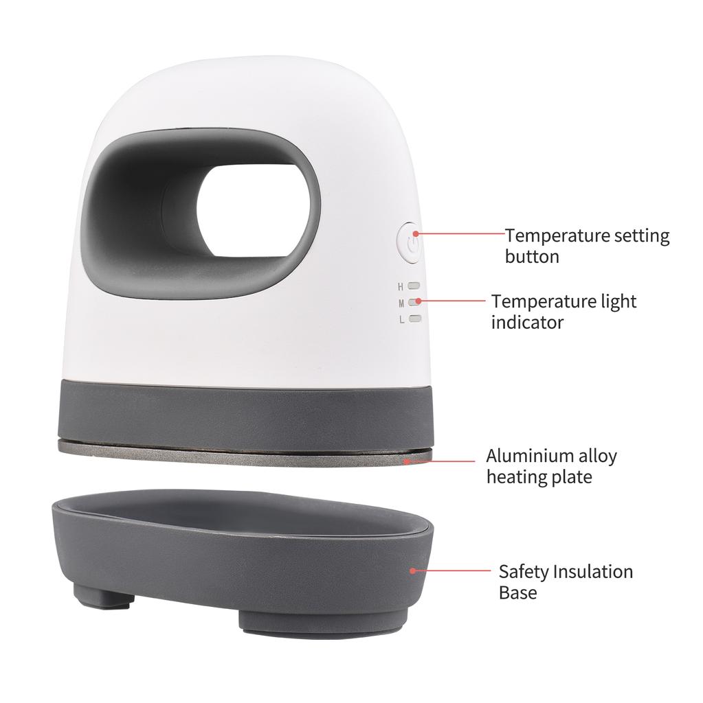 Mini Heat Press Machine T-Shirt Printing Easy Heating Transfer Press Iron Machines for Clothes Bags Hats Pads Blanket Leather