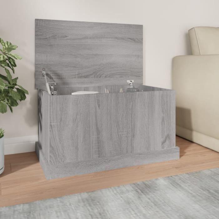 VidaXL Boîte de rangement sonoma gris 70x40x38 cm bois d'ingénierie 816510