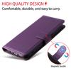 For iPhone 17 Pro Max Case RFID Blocking 3 Card Slots PU Leather Phone Cover with Wrist Strap