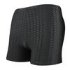 Men's Quick-Dry Black Shark Skin Swim Trunks, Large Size