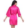 Summer Bride Wedding Nightgown Cardigan, Thin Five-Point Sleeve, Solid Color Morning Gown