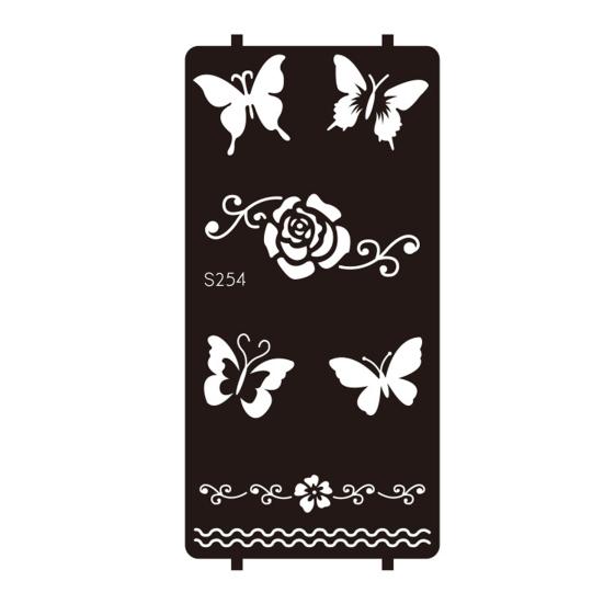 Yousheng Reusable Indian Henna Tattoo Stencils, Mehndi Hand Painting Templates, DIY Flower Pattern for Body Art, Festival Makeup