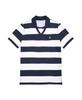 BROOKS BROTHERS Johnny Collar Stripe Polo Shirt (Navy) (Bbntmm8740Qem)