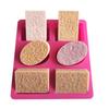 Kitchen Creative Handmade Molds 6 Hole 3D Candle Mold Silicone Soap Making Mold Candle Shaping Resin Craft Home Decor Mold