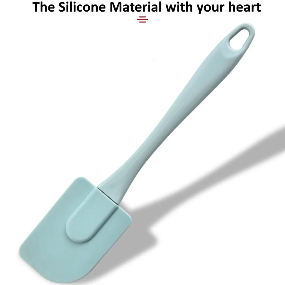 Homatter 3PCS/Set Cream Scraper DIY Bread Cake Butter Spatula Mixer Oil Brush Kitchen Baking Tool Silicone Spatula Non-stick