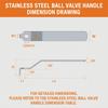 Lever Handle Ball Valve Handle DN15-50 Water Pipe Wrench Valve Accessories Lever Valve Handle