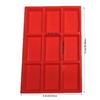 9 Cavity Rectangular Silicone Cake Molds for Baking Enthusiasts Space Saving Design Easy Releases Perfect Dessert