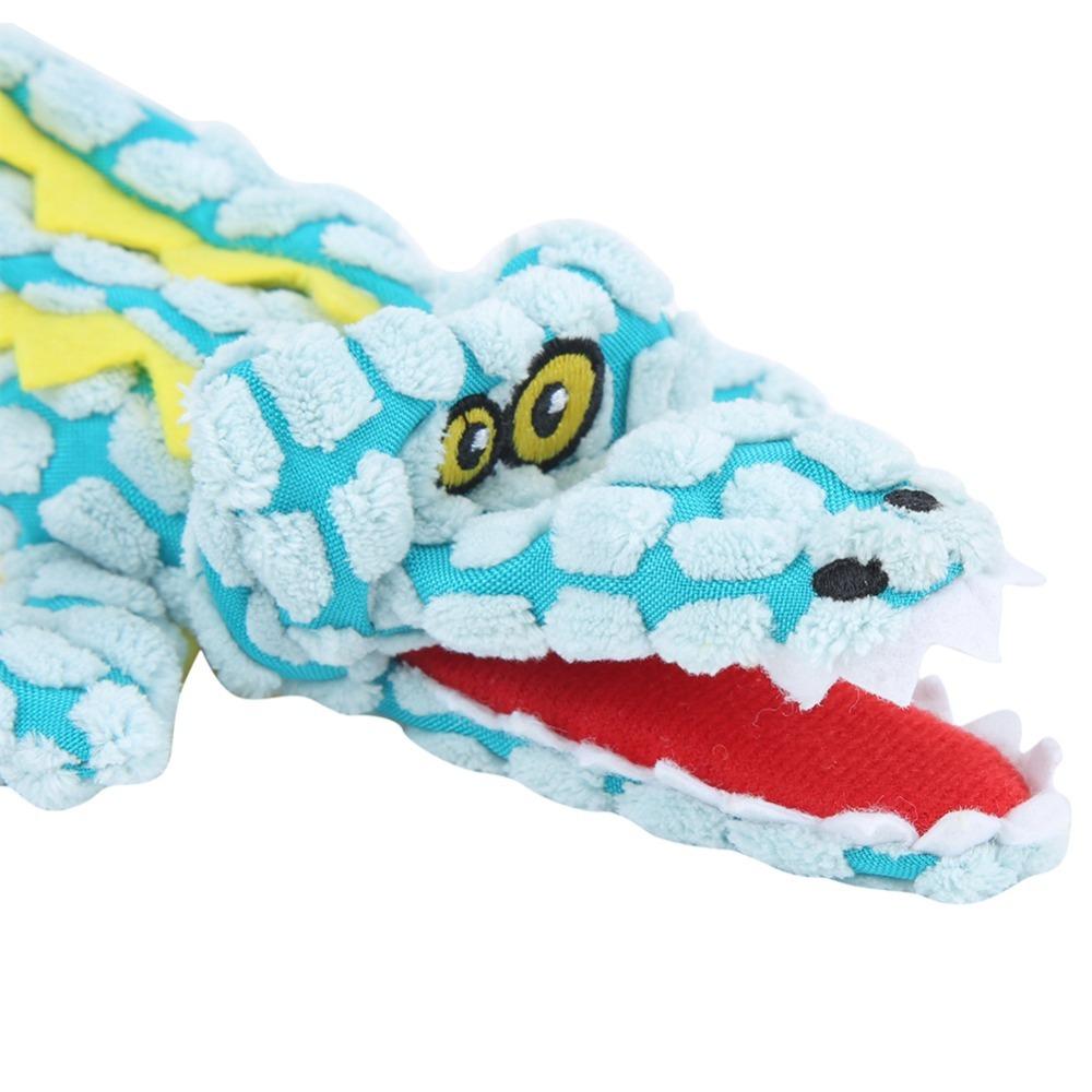 Corn Fleece Surface Alligator Dog Toy Alligator Shaped Puppy Chew Toy  Daily Teething Play